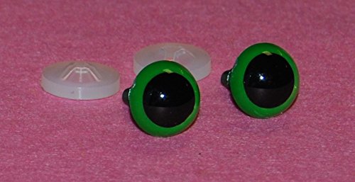 1-Paar-grne-Augen-mit-Kunststoff-Verschluss-21-mm-Sicherheits-Augen-fr-weiche-Hundespielzeug-Teddybr-ist-oder-0
