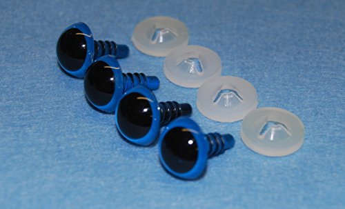 2-Stck-Paar-blaue-Augen-mit-Plastik-Rcken-21-mm-Sicherheits-Augen-fr-weiche-Hundespielzeug-Teddybr-ist-oder-0