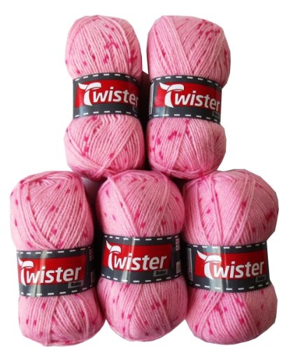 Baby-Wolle-color-5x50g-Fb30-rosa-rot-0