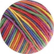 Lana-Grossa-Merino-superfein-Cool-Wool-703-light-rainbow-50g-Wolle-0